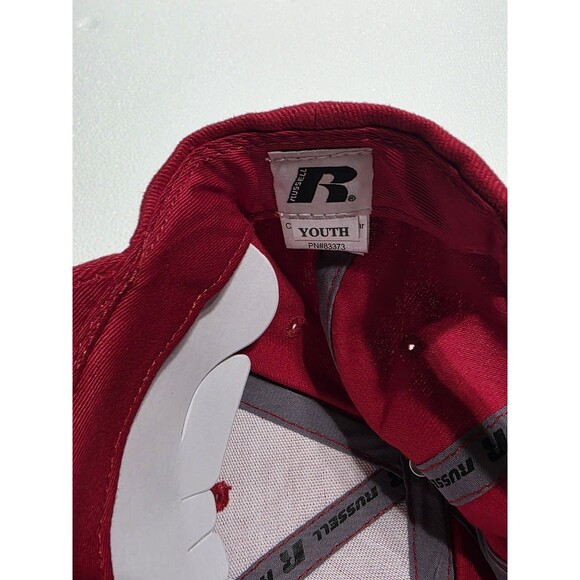 Nebraska Huskers Adjustable Fit Logo Hat - Youth Cap Russel NEW Red Cowboy NEW - Picture 4 of 5